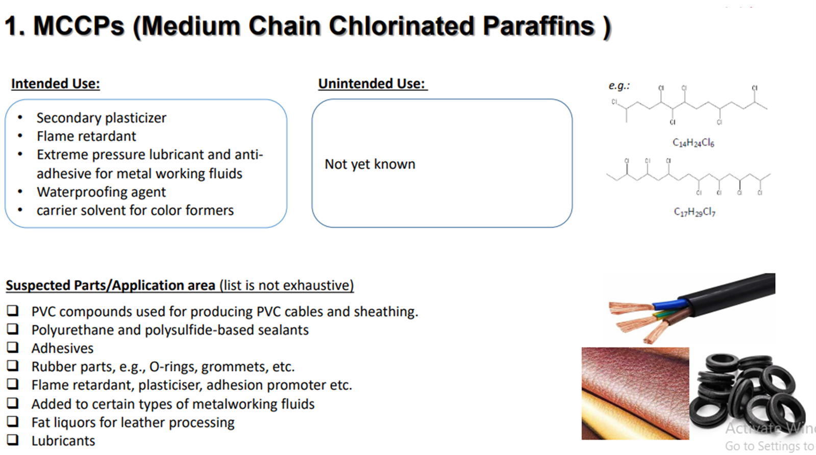 Persistent Organic Pollutants(POPs) & Phthalates